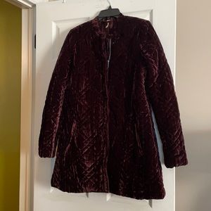 Free People Velvet Coat